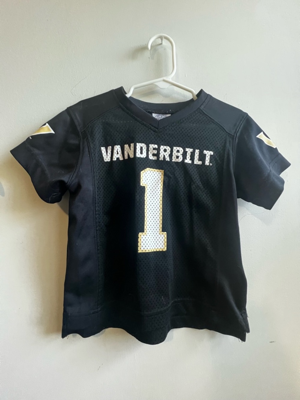 Vanderbilt Kids' Black Football Jersey size 2T